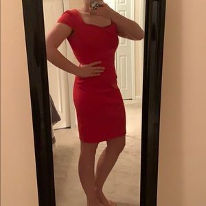 Red professional dress